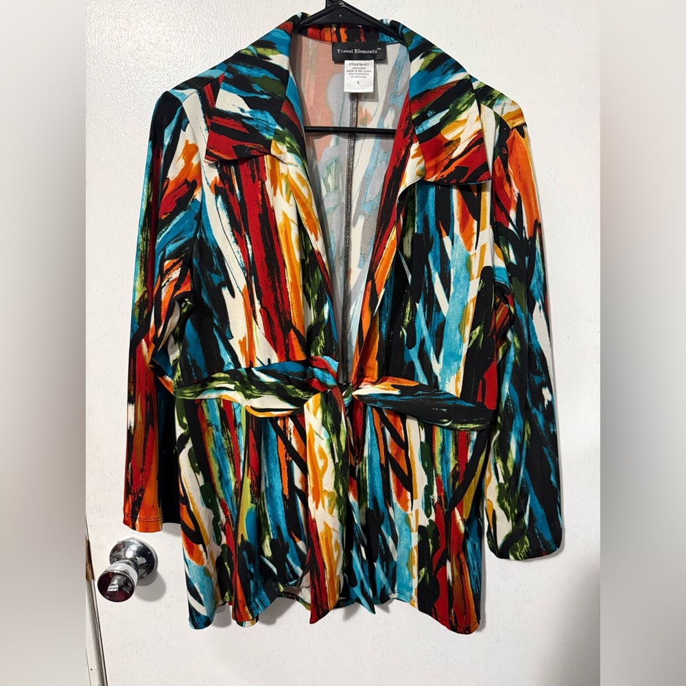 Colorful Abstract Women's Blazer